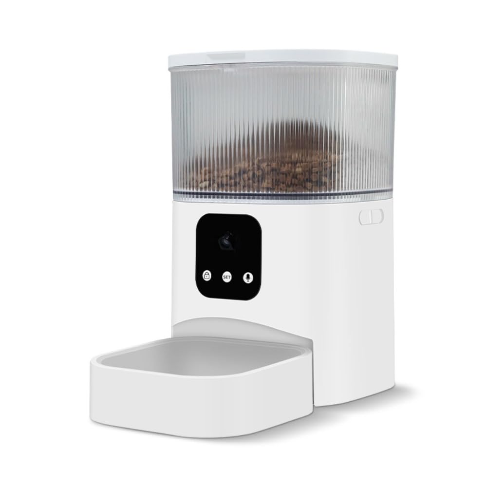 Amazon | YAKINO ペット自動給餌器 カメラ付き タイマー 録画 スマホ